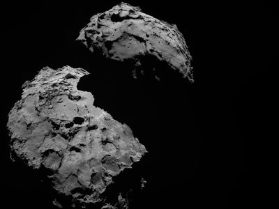 Comet 67P/Churyumov-Gerasimenko as seen by Rosetta last month