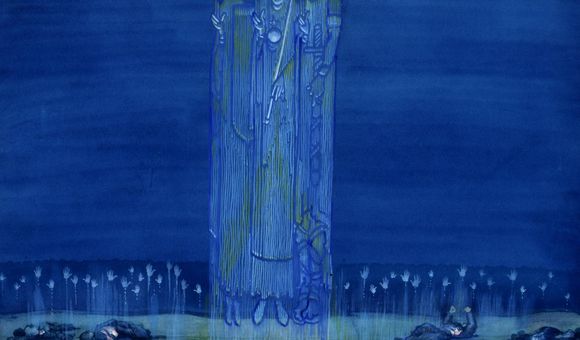 Claggett Wilson, Saviors of France--Jeanne d'Arc, St. Louis, Clovis and the Hands of the Common Soldier, ca. 1919, watercolor on paperboard, Smithsonian American Art Museum, Gift of Alice H. Rossin, 1981.163.13