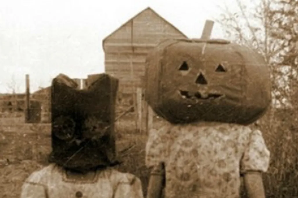 Pumpkinhead and cat(?), date unknown
