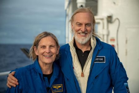 Kathy Sullivan, left, and Victor Vescovo, right