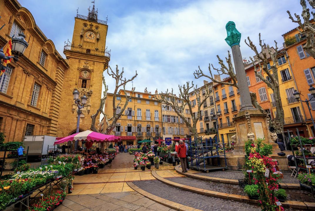 Market square in Old Town, Aix-en-Provence