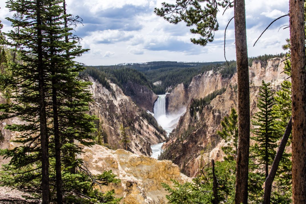 The picture will never do this view of the Yellowstone canyon justice