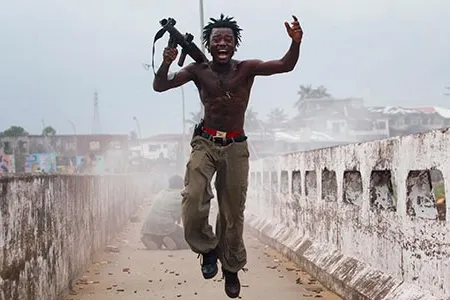 Chris Hondros, photographer for Getty Images News Services, captured this image of Joseph Duo and became a defining image of Liberia's protracted strife.