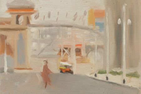 Clarice Beckett painted Luna Park (1919) across the street from a Melbourne amusement park. "Her eye alighted on fleeting moments," says gallery director Jason Smith.