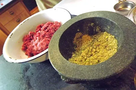 One of the ingredients of the ancient Roman burger? Ground pistachios.