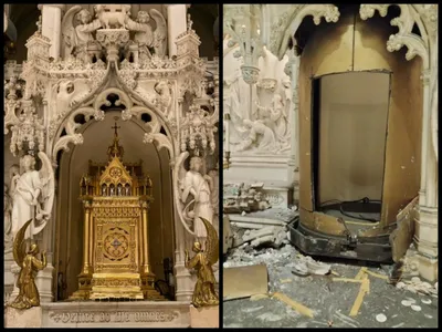 Thieves targeted a $2 million, 18-carat gold tabernacle in a Catholic church this week.&nbsp;