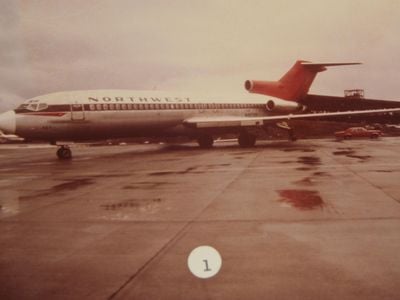 An FBI photo of the airplane D.B. Cooper hijacked.