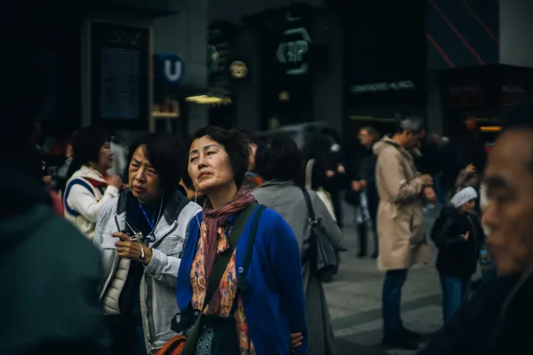Two Asian women listening their tour guide thumbnail