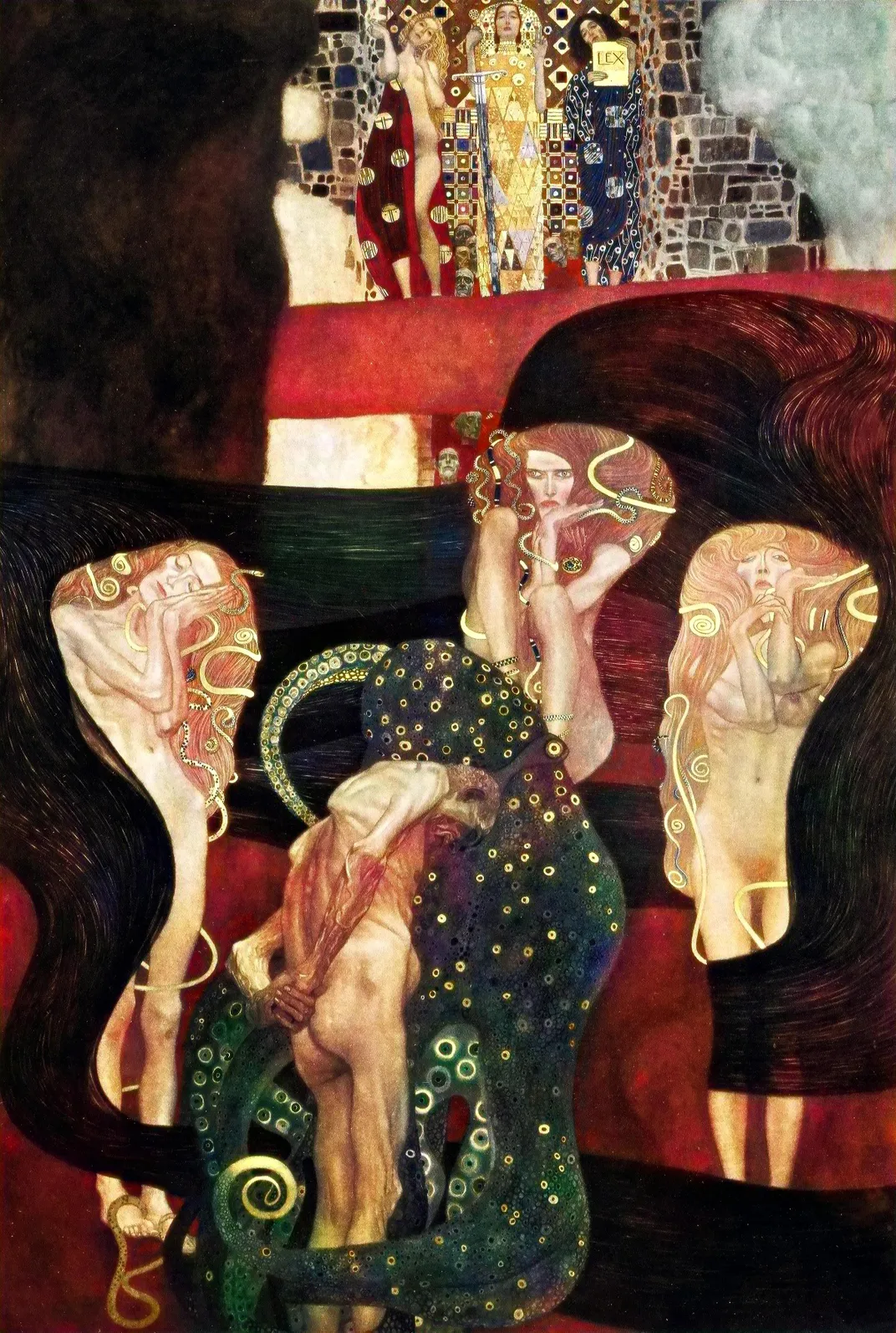 gustav klimt death and life meaning