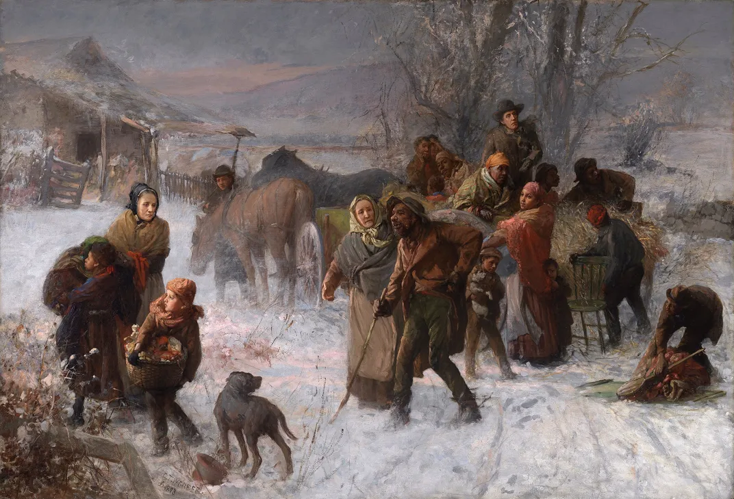 Charles T. Webber's 1893 painting of the Underground Railroad