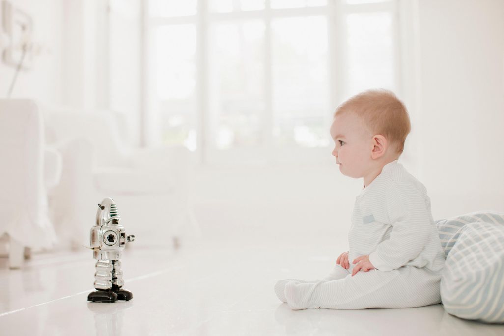 Robot and baby