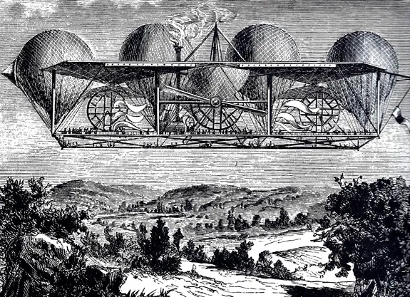 The Aerial Ship of Monsier Petin (circa 1850)