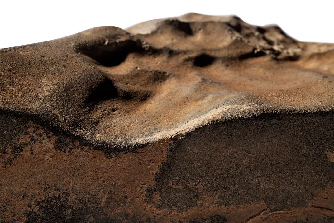 Reddish-brown rock close-up shot