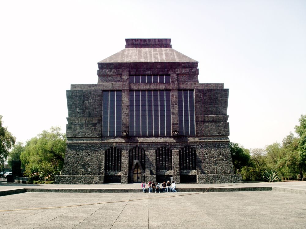 A view of the front of the Anahuacalli Museum, as it looked in 2006