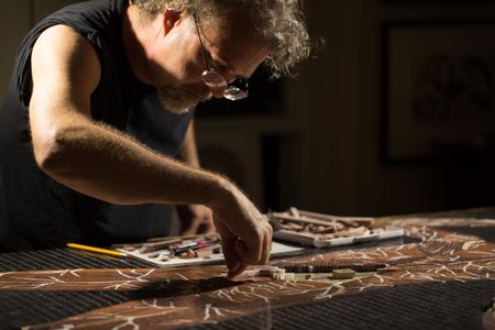 In 2015, John T. Unger embarked on a project to recreate 14 of Eustachi’s drawings in life-size mosaics.