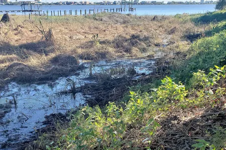 This photo of the south end of the canal, taken in 2018,&nbsp;shows where the waterway met up with Little Lagoon.&nbsp;