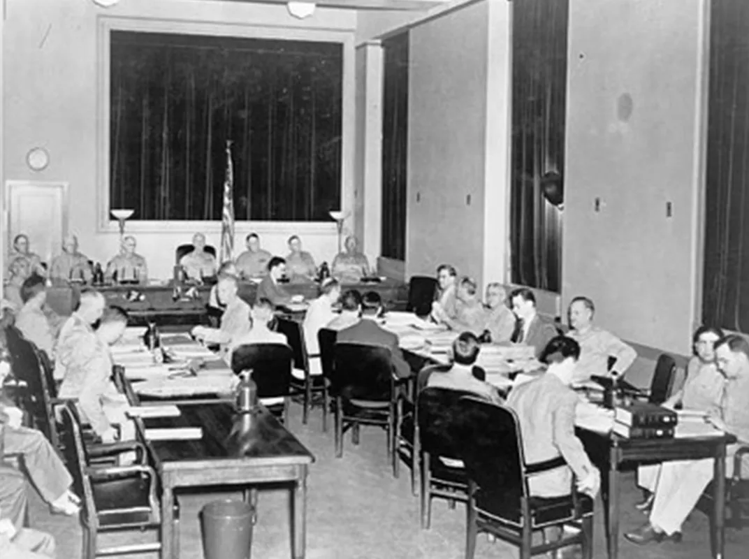 Photo from the military trial