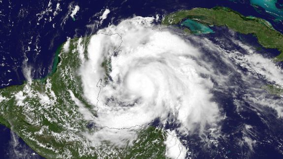 Once-Hurricane Ernesto is currently passing over Mexico as a tropical storm