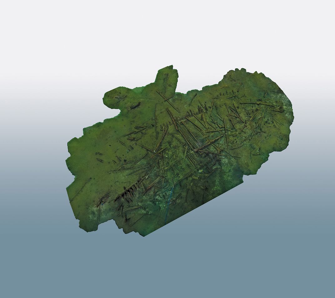 3D model of the wreck site