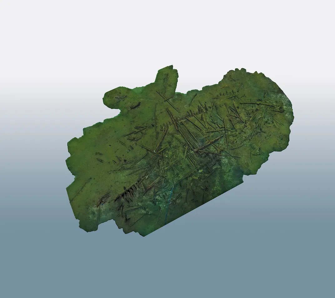 3D model of the wreck site