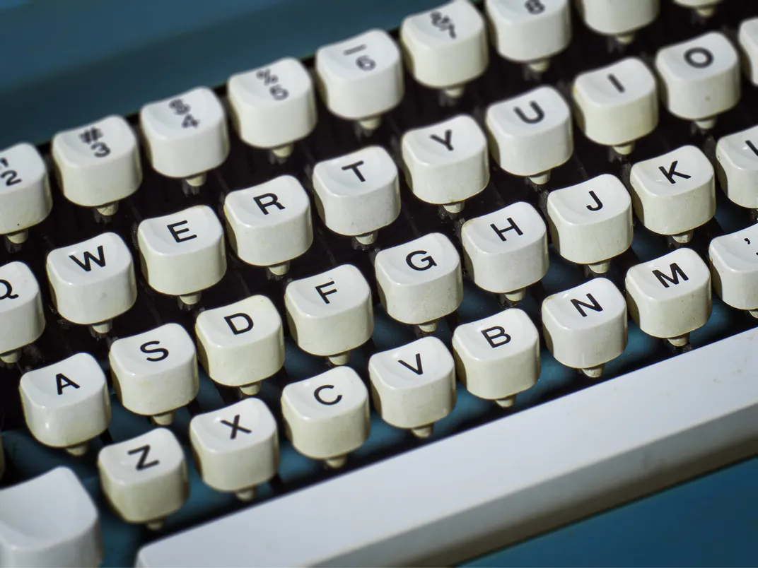 Detail of typewriter