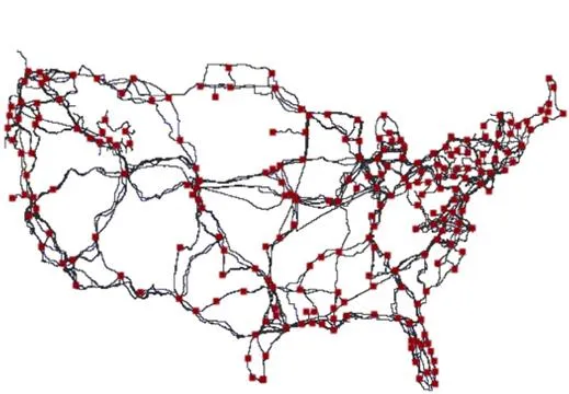 Map of the internet