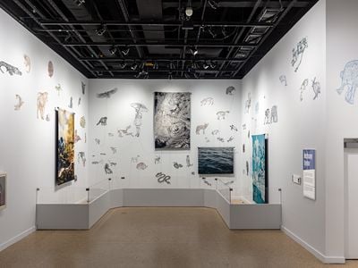 “Unsettled Nature” features artworks by Bethany Taylor and six other contemporary artists that show how humans have changed nature.  (James Di Loreto, Smithsonian)
