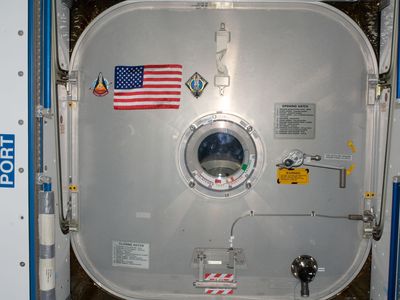 This American flag was left on the International Space Station by the crew of STS-135, the last space shuttle mission, with the intention of it being retrieved by the next crew to launch from American soil.