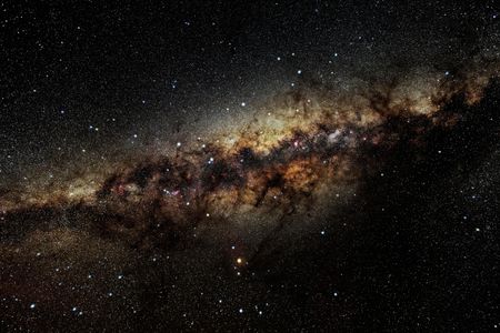 A view of the center of the Milky Way Galaxy.