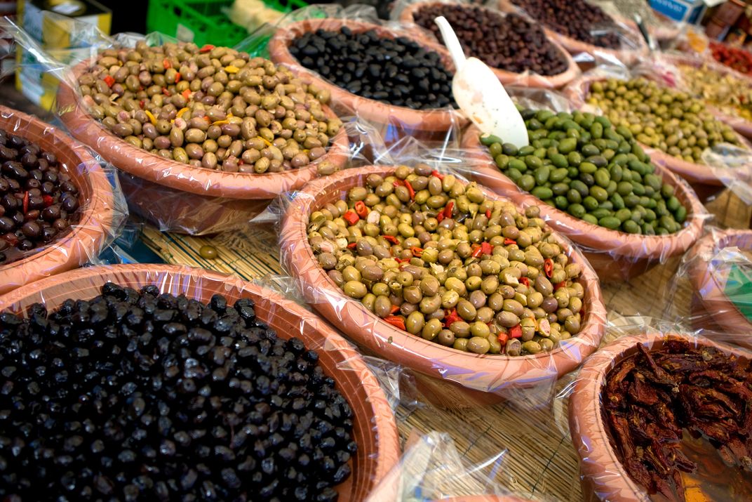 Olives found in the market