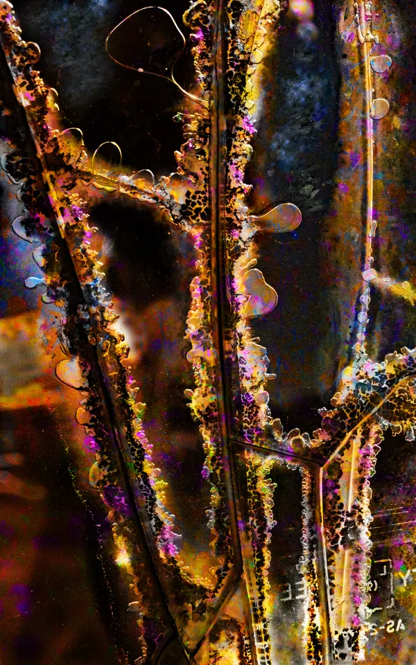 Broken glass in an old car thumbnail