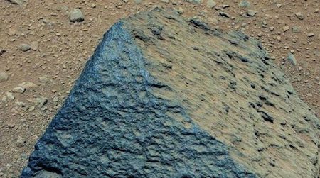 Analysis of Jake_M, the first rock Curiosity tested, shows that it’s unlike any rocks previously found on Mars, and probably formed after hot magma came into contact with water. 