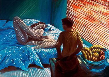 "Bad Boy", oil on linen, 66 inches x 96 inches by Eric Fischl