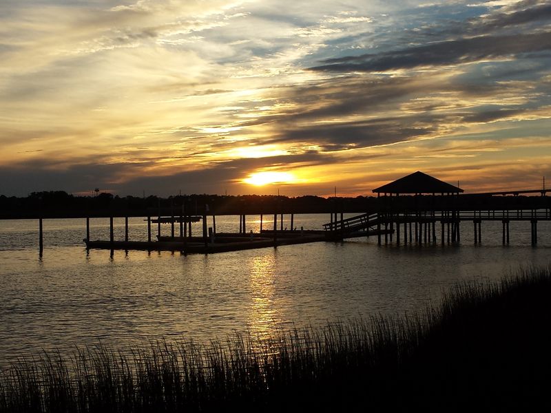 A Sunset Off Of A Pier In Southport North Carolina Smithsonian Photo