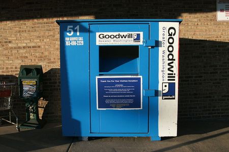 This is what an actual Goodwill box looks like. 