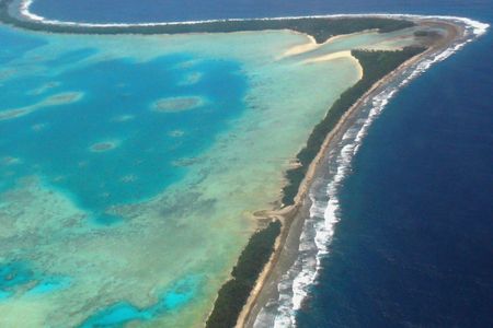 Small island nations such as Tuvalu in the South Pacific face a wide range of threats from climate change, including rising seas that will inundate the land.