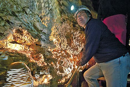 To Larry Edwards, a cave is a time machine.