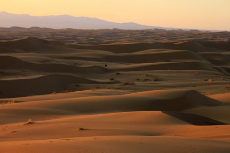 Sand dunes in the Rig-e Jenn in the Dasht-e Kavir