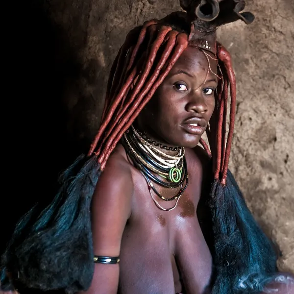 A portrait of a Himba tribesgirl in Namibia thumbnail