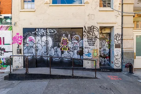 The exterior of 57 Great Jones Street, which actress Angelina Jolie has rented to house her new venture