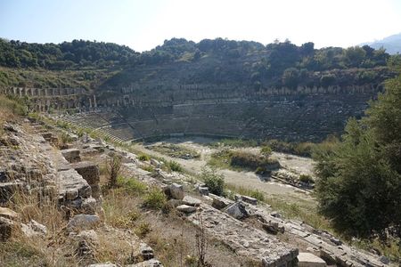 Researchers in Turkey have uncovered an all-but-forgotten ancient Greek temple and a 50,000-seat stadium (shown).