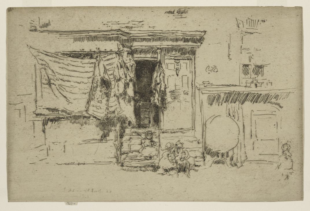 Rag Shop, Milman’s Row, Chelsea, James McNeill Whistler, c. 1886-1888