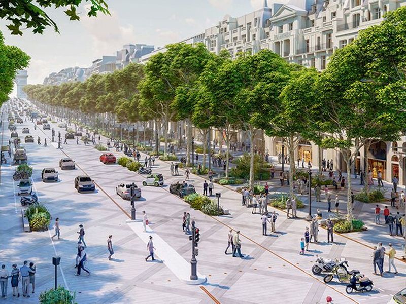 Champs-Elysées avenue in Paris again the most attractive high