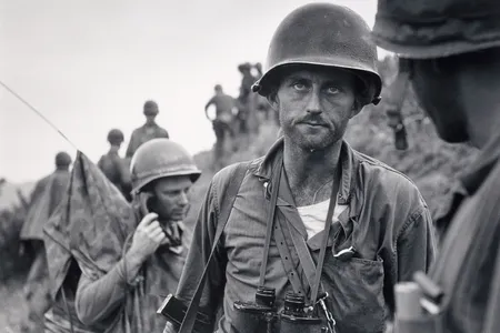 David Douglas Duncan, American. Marine Capt. Ike Fenton, Naktong River Permieter, No-Name Ridge, South Korea. 