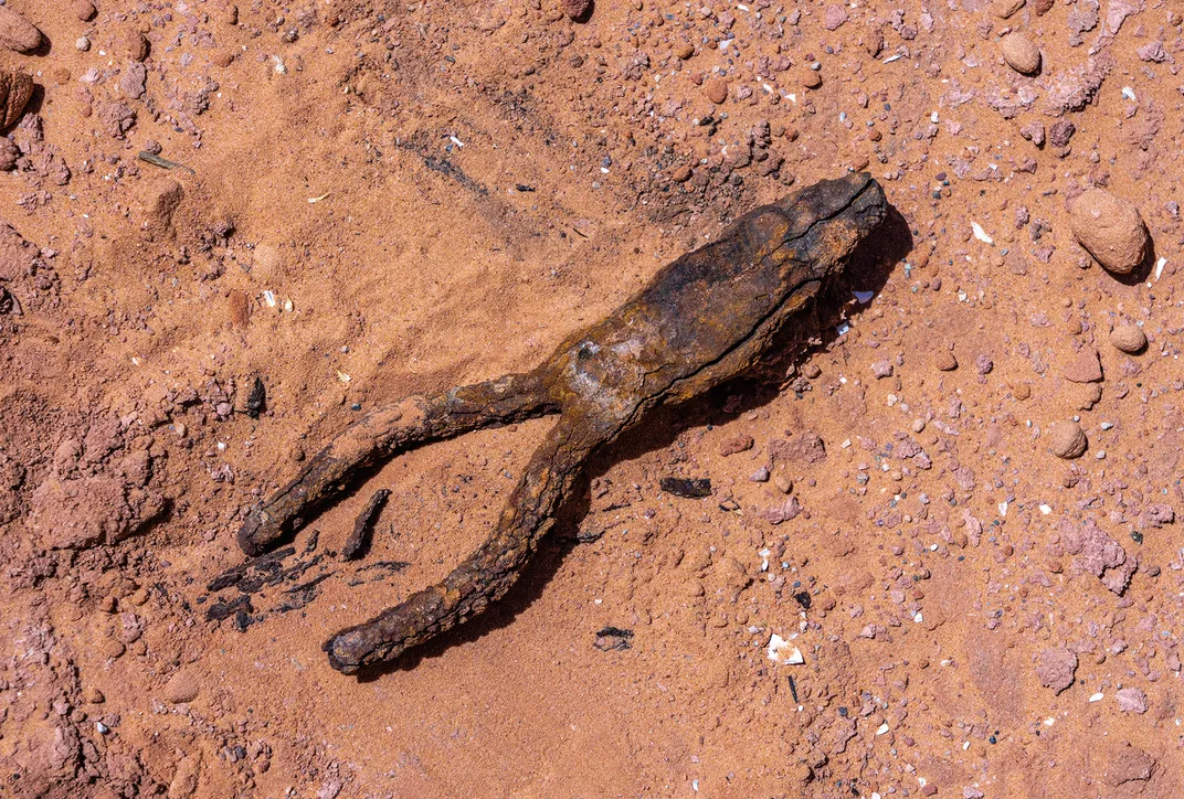 Eine alte Zange, die im Glen Canyon gefunden wurde
