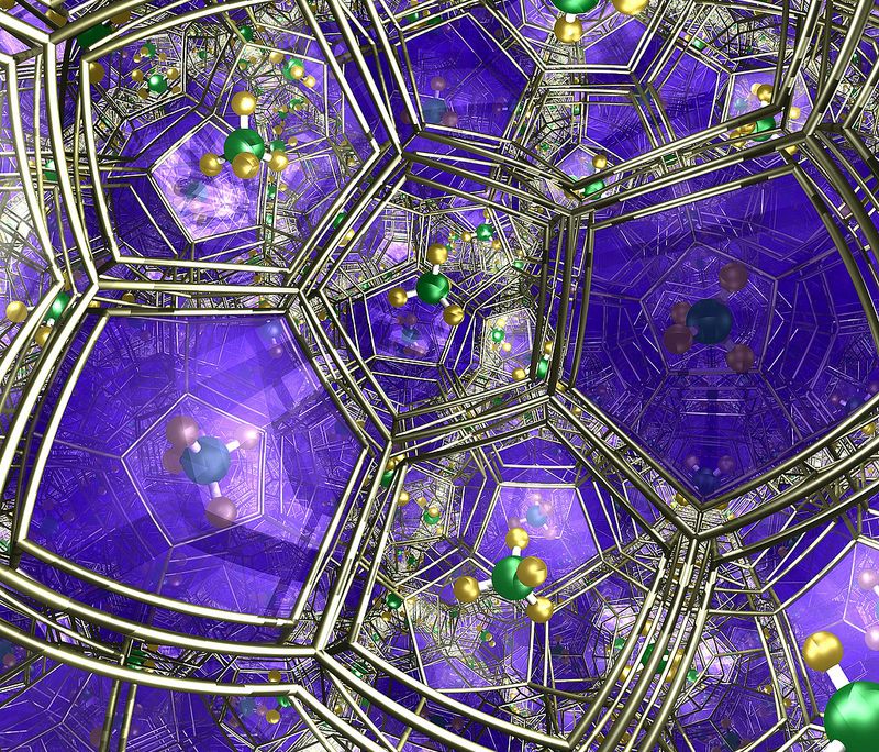 An artist’s rendering of methane