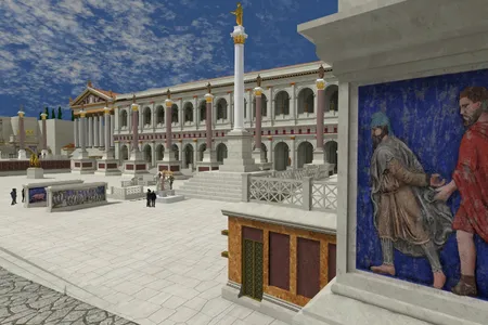 "Rome Reborn" currently features site-specific tours of the Roman forum and the Basilica Maxentius