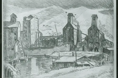 Grain Elevators [drawing] / (photographed by Peter A. Juley & Son)