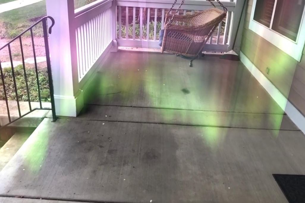 Northern Lights on front porch