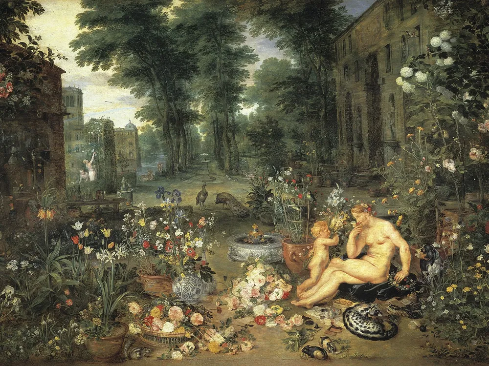 "The Sense of Smell" painting by Jan Brueghel the Elder and Sir Peter Paul Rubens